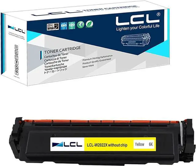 Main image of Without Chip LCL Compatible for HP 414A 414X W2022A W2022X (1-Pack,Yellow) Toner Cartridge for HP Color Laserjet Pro MFP M479fdw M454dw M479dw M454dn M479 M454 M479fnw Printer