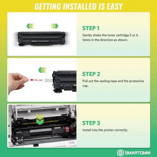 Alt view image 6 of 6 - Compatible 78A CRG-128 Toner Cartridge Replacement for HP CE278A Canon 128 for HP P1606dn P1600 M1536dnf Canon D530 D550 LBP6230dw LBP6200d MF4890dw MF4880dw MF4450 Printer, 2 Packs
