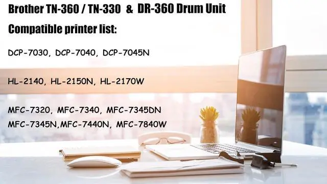 Alt view image 2 of 7 - 1PK Ultra Toner® Compatible Replacement for TN360 TN-360 TN330 TN-330 High Yield Black Toner Cartridge for Brother TN360 TN330 for Brother Printer DCP-7030 DCP-7040 DCP-7045N HL-2140 HL-2150N HL-2170