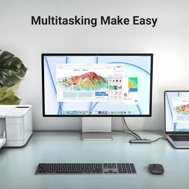 Alt view image 6 of 7 - UGREEN Revodok USB C Hub 6 in 1 Dongle USB C Dock HDMI Multiport Adapter Docking Station with 4K HDMI 3 USB 3.0 Ports SD Micro SD Card Reader Compatible with MacBook Pro,MacBook Air M1, XPS, iPad Pro