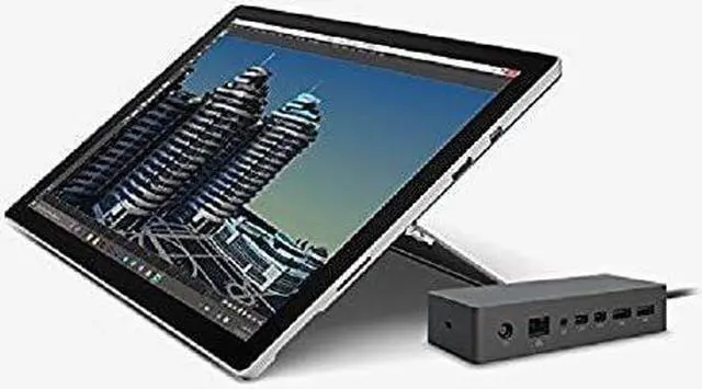 Alt view image 6 of 13 - Microsoft Surface Dock (PD9-00003) in Black with Surface Connect Cable for Surface Go, Surface Laptop, Surface Laptop 2, Surface Pro, Surface Pro 3, Surface Pro 4, Surface Pro 6, Surface Book, and