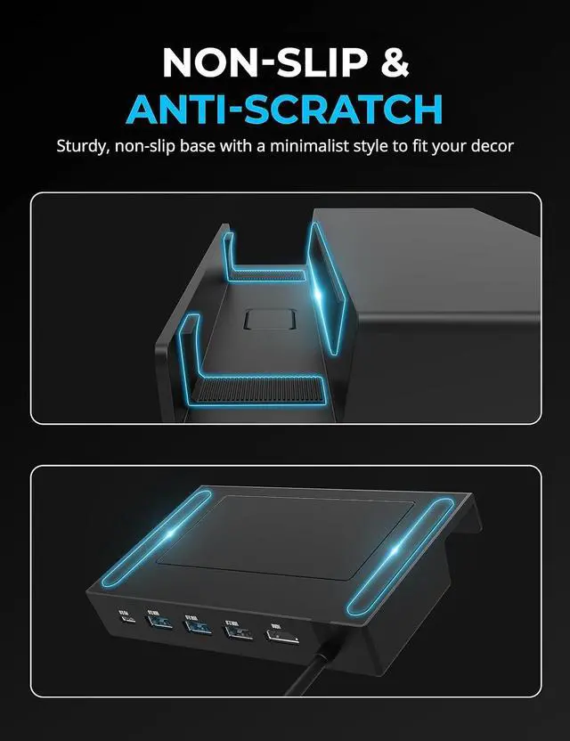 Alt view image 6 of 7 - Docking Station Compatible with Steam Deck, 7-in-1 Dock with M.2 SSD Slot, HDMI 2.0 4K@60Hz, Gigabit Ethernet, Dual USB-A 3.2 and Single USB 2.0 Ports with 90W USB-C Charging Port