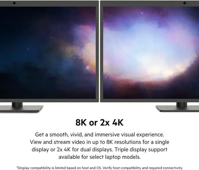 Alt view image 5 of 7 - Belkin Thunderbolt 4 Docking Station, USB-C Hub Docking Station for MacBook & Window w/ 90W Power Delivery, Single 8K or Dual 4K Display, Thunderbolt 4 Cable Included, HDMI, Ethernet, SD & Audio Ports