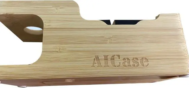 Alt view image 6 of 6 - AICase Bamboo Wood USB Charging Station, Desk Stand Charger, 3 USB Ports 3.0 Hub, for iPhone 7/7Plus/6s/6/Plus/5s & 38mm/42mm Suitable for Apple Watch, Samsung & Most Smartphones (Bamboo Wood)