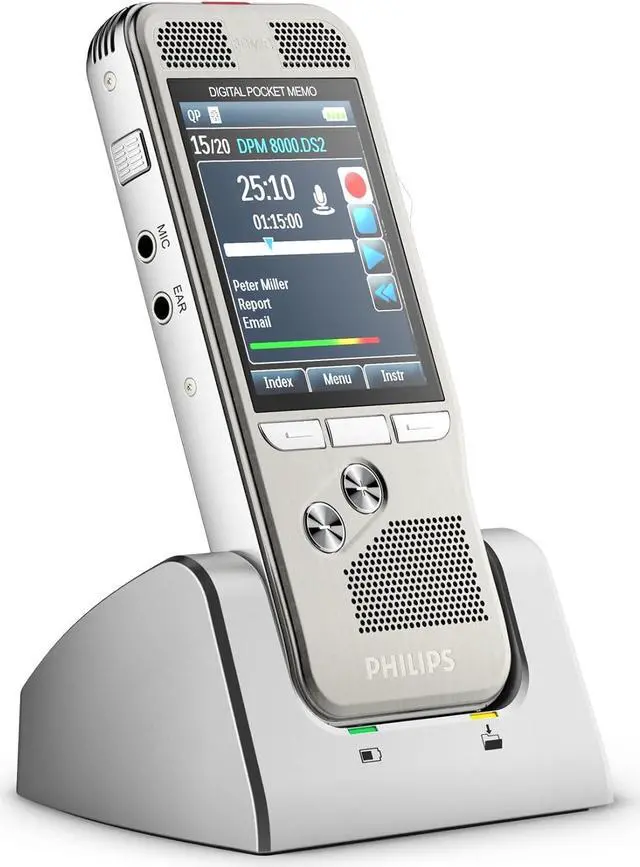 Alt view image 5 of 7 - Philips PSPACC812000 Pocket Memo Docking Station-Charging Capability