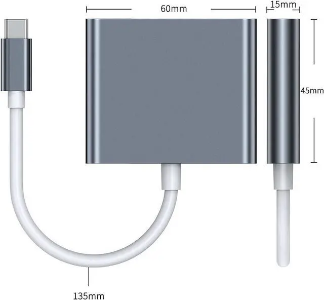 Alt view image 4 of 7 - navor Plug-and-Play 3-in-1 Adapter (HDMI Adapter USB Adapter Charging Port) 87W PD Power with Wide Compatibility, Compatible with Nintendo Switch, Thunderbolt 3 & Thunderbolt 4