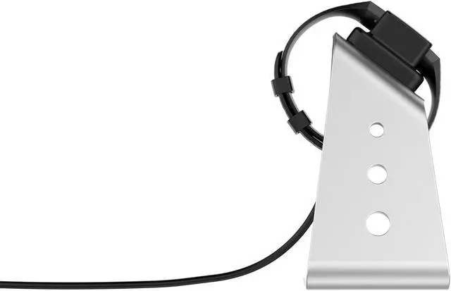 Alt view image 3 of 7 - navor Compatible with Fitbit Charge 4/Charge 4 SE/Charge 3/Charge 3 SE Dock Stand, Portable Replacement Docking Station with 4.9FT USB Cable (Silver)