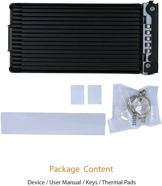 Alt view image 7 of 7 - ICY DOCK ToughArmor MB720M2K-B Mobile Rack Drive Tray | MB720TK-B