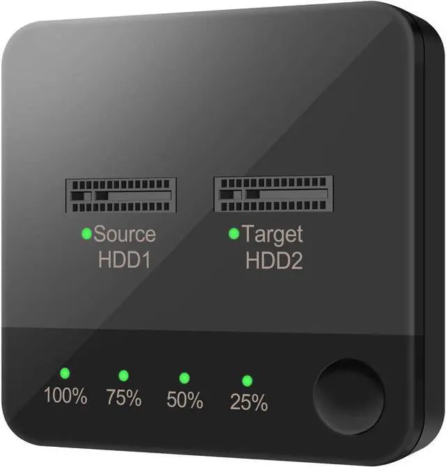 Alt view image 5 of 7 - Vsenkes M.2 Docking Station 2 Bay Hard Disk Copier Tool Free Hard Drives Station