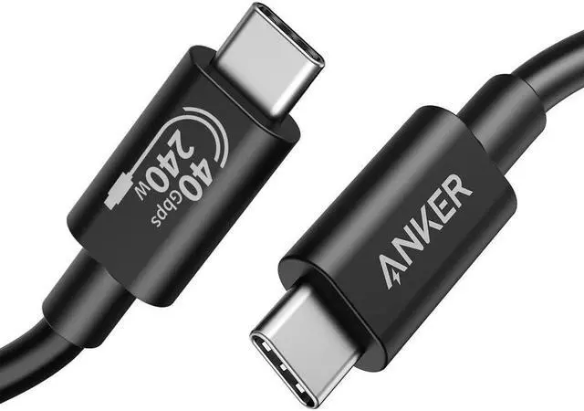 Alt view image 7 of 7 - Anker 515 USB 4 Cable 3.3 ft, Supports 8K HD Display, 40 Gbps Data Transfer, 240W Charging USB C to Type-C Cable, for Laptop, Hub, Docking, and More
