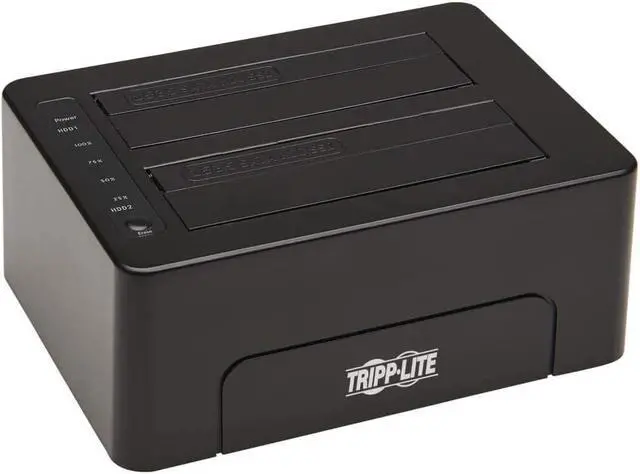 Alt view image 3 of 4 - Tripp Lite USB 3.0 SATA Hard Drive Docking Station 2.5/3.5 W/Erase Function (U339-E02)