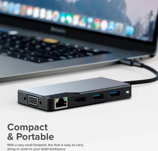 Alt view image 5 of 7 - ALOGIC USB-C Fusion MAX 6-in-1 HUB Space Grey