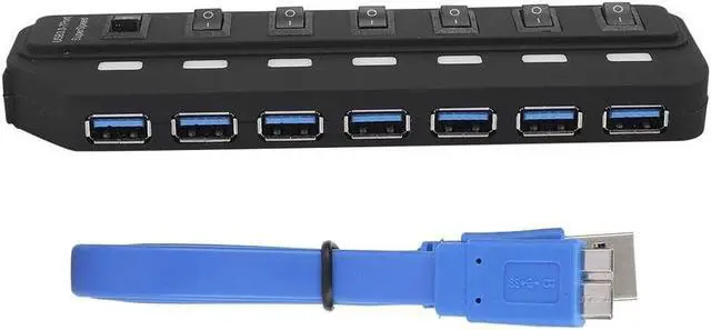 Alt view image 4 of 7 - USB Splitter, Docking Station Hub, USB Hub, 7-in-1 for Computer USB Equipment