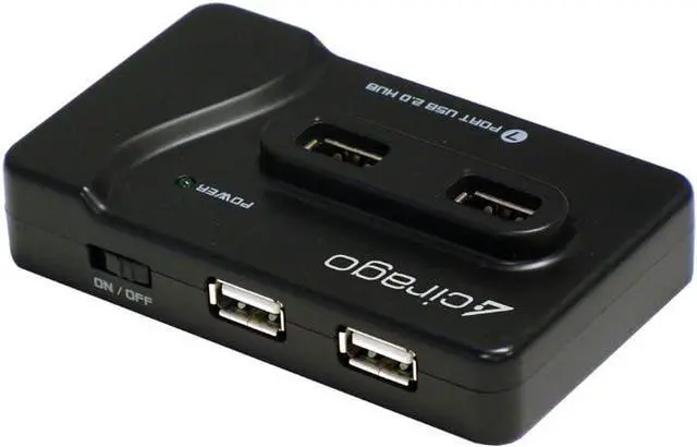 Alt view image 4 of 4 - Cirago Hi-Speed USB 2.0 Hub with iPad/iPhone Charging Port (USH1070)