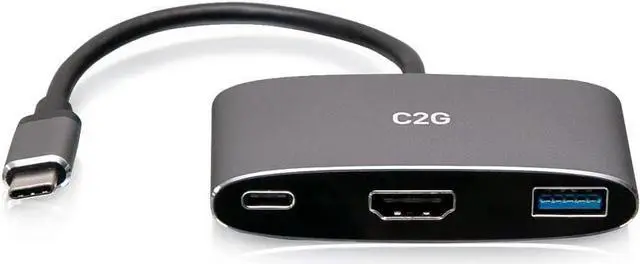 Alt view image 4 of 4 - C2G USB-C Mini Dock with HDMI, USB-A, and USB-C Power Delivery up to 100W - 4K 30Hz