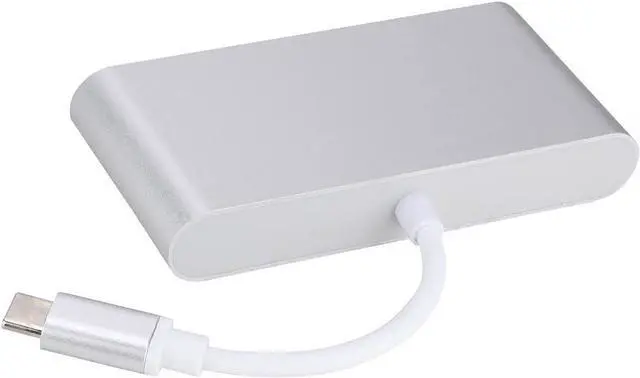 Main image of Type C to USB Adapter, 4K HD Type C Hub USB3.0/RJ45/HDMI/PD Professional Portable for Home for Business for Travel Use for Office