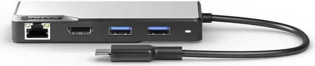 Alt view image 2 of 4 - ALOGIC USB-C Fusion Alpha 5-in-1 Hub V2-2 x USB-A 3.1 Gen 1, 1 x USB-C 3.1 Gen 1 & 100WPD, 1 x HDMI 4K@60Hz, and 1 x Gigabit Ethernet