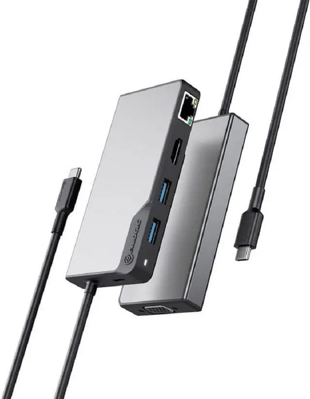 Main image of ALOGIC USB-C Fusion MAX 6-in-1 Hub V2-2 x USB-A (5G), 1 x USB-C (5G & 100W PD), HDMI (4K@60Hz), VGA and RJ45 Gigabit Ethernet