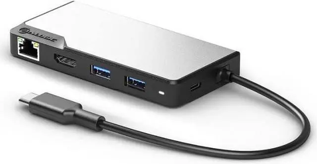 Alt view image 3 of 5 - ALOGIC USB-C Fusion MAX 6-in-1 Hub V2-2 x USB-A (5G), 1 x USB-C (5G & 100W PD), HDMI (4K@60Hz), VGA and RJ45 Gigabit Ethernet