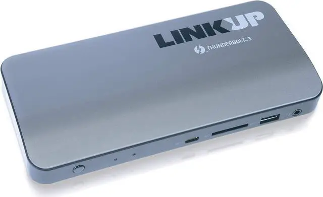 Main image of LINKUP - [Certified] Thunderbolt 3 Dock DP1.4 8K UltraHD 180W (PD 85W) SD UHS II Card Reader 1G LAN 4xUSB3-A(5G) 3.5mm Audio 2xUSB3-C(10G)for Windows PC & 2021 MacBook M1 Mac mini (TB3/TB4/USB4.0)
