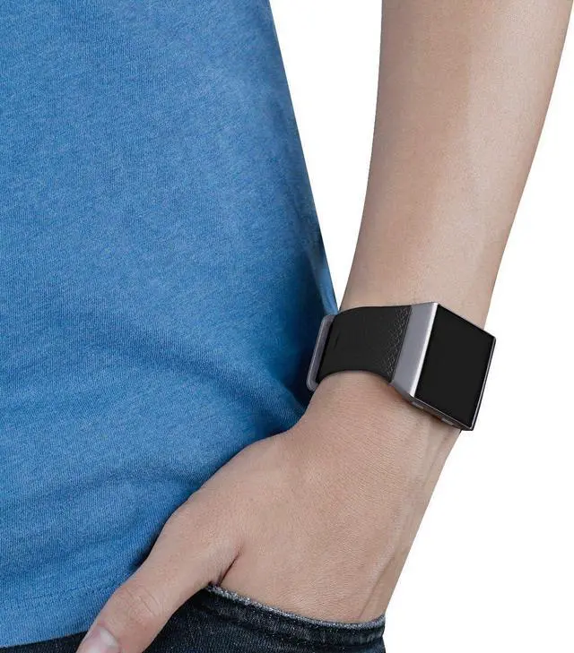 Alt view image 5 of 7 - aczer-Y Fitbit Ionic Sport Band Accessories Watchbands, 15 Color Classic Replacement TPU Watch Band with Buckle for Fitbit Ionic Smartwatch Large Smal