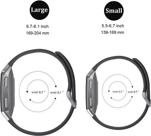 Alt view image 7 of 7 - aczer-Y Fitbit Ionic Sport Band Accessories Watchbands, 15 Color Classic Replacement TPU Watch Band with Buckle for Fitbit Ionic Smartwatch Large Smal