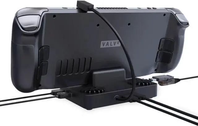 Main image of MEDIRONE Docking Station Compatible with Steam Deck: 6-in-1 Dock Station with Cooling Fan, HDMI 2.0 4K@60Hz, Gigabit Ethernet, 3 USB 3.0 Ports, 100W Speed Charging USB-C Port for Valve Steam Deck