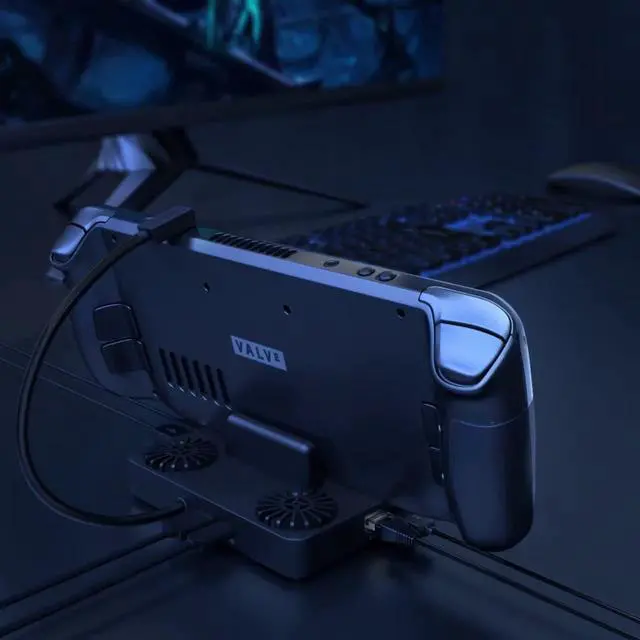 Alt view image 4 of 7 - MEDIRONE Docking Station Compatible with Steam Deck: 6-in-1 Dock Station with Cooling Fan, HDMI 2.0 4K@60Hz, Gigabit Ethernet, 3 USB 3.0 Ports, 100W Speed Charging USB-C Port for Valve Steam Deck