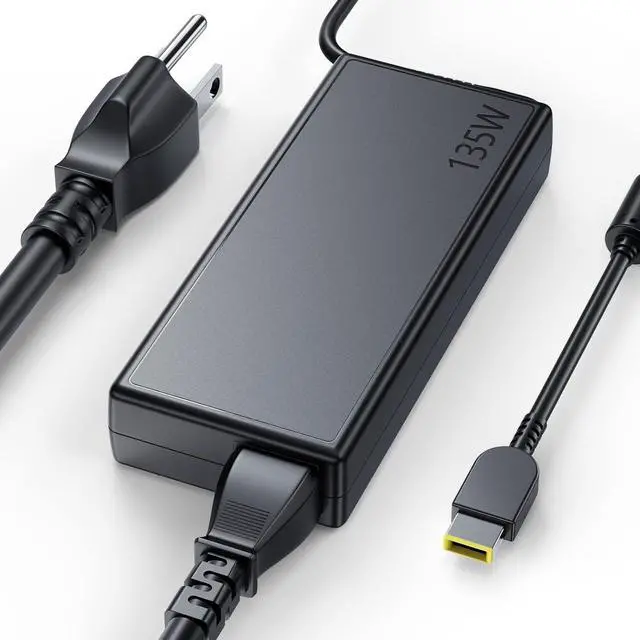 Main image of 135W 20V 6.75A Laptop Charger Compatible for Lenovo AC Adapter Slim Tip 888015027 IdeaPad Y50-70 Y40-70 Y700 ThinkPad T440p T540p T570 W540 Gaming Yoga 9i ADL135NLC3A Power Supply Cord