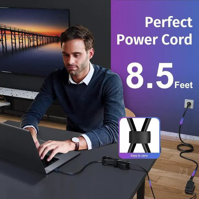 Alt view image 6 of 7 - 65W 45W USB-C Laptop Charger for Lenovo ThinkPad T480 T490 T480s T580s E480 E580 Chromebook C330 S340 730S Yoga C940 C930 for Acer Spin Swift for HP for Dell Latitude XPS Adapter Type C Power Supply