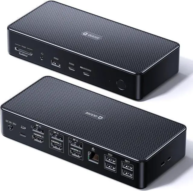 Main image of DisplayLink Docking Station with 150W Power Adapter, 18 in 1 MacBook Dock Extend 8K & 4K Quad Display(3DP+3HDMI) with Ethernet, USB A & USB C, Support Windows & MacOS MST Mode