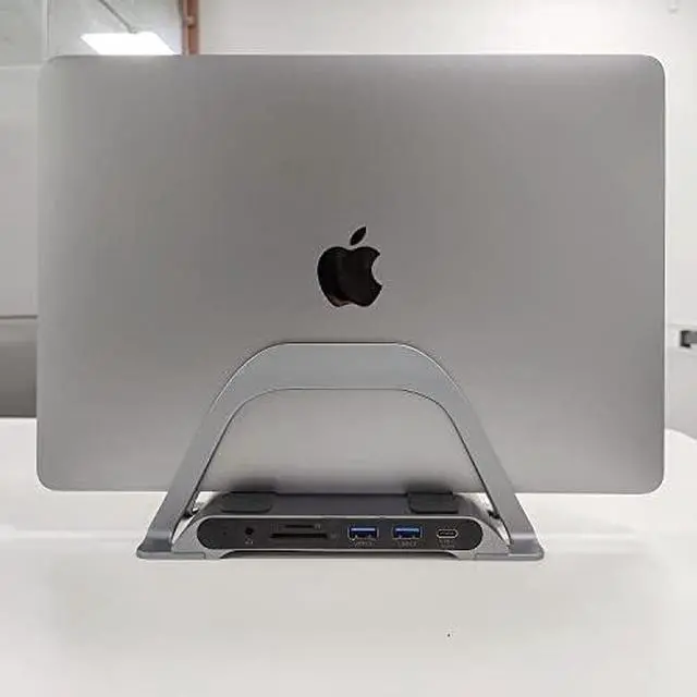 Alt view image 5 of 5 - GIDi 10 in 1 MacBook Hub Docking Station (Non M1 Chip),2 HDMI @4K 60Hz 100W PD USB 3.0 2.0 SD Micro Card Slots & Ethernet,MST for Non M1 MacBook Three Screen Hub Adapter Extender Converter