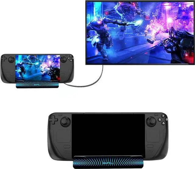 Main image of 4K@60Hz 6-in-1 Docking Station Compatible with Steam Deck with HDMI 2.0 4 USB-A 3.0 and Full Speed Charging USB-C Port