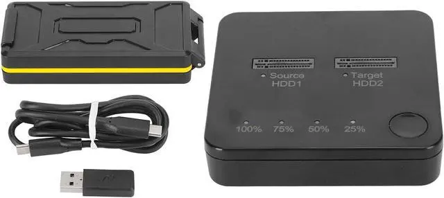 Alt view image 6 of 7 - M.2 SSD Duplicator, M.2 SSD Docking Station Dual Bay USB Connection for PC