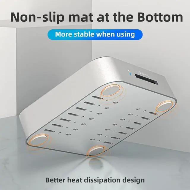 Alt view image 6 of 7 - ISHEEP M.2 NVMe / M.2 SATA / SD to USB-C Multi Functional M.2 SSD Docking Station, for M.2 SATA & NVMe & SD Card Interface Reader Adapter, SSD Size for 2280 2260 2242 2230 (H016SD)