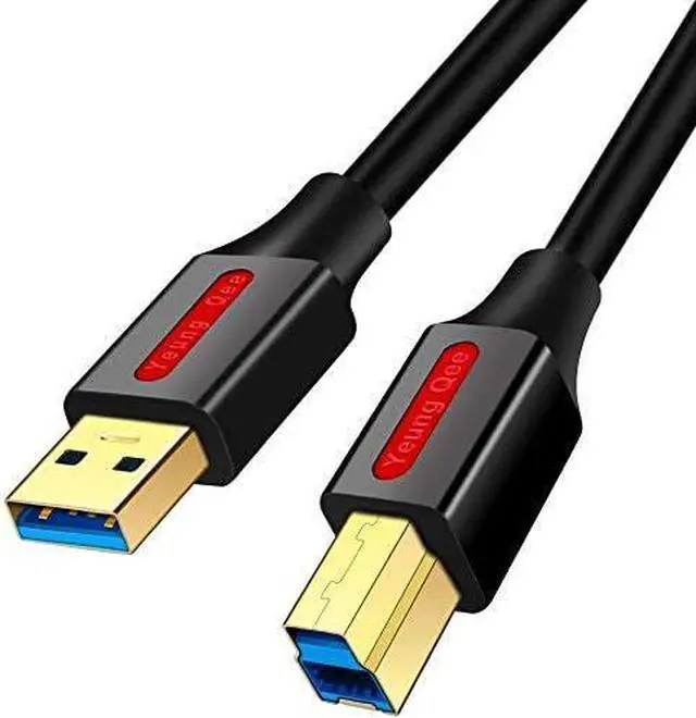 Alt view image 2 of 7 - Yeung Qee USB 3.0 Cable A Male to B Male 15 ft,Superspeed USB 3.0 Type A to B Male Cable Compatible with Printers,Docking Station,External Hard Drivers,Scanner,USB Hub and More Devices (15FT/5M)