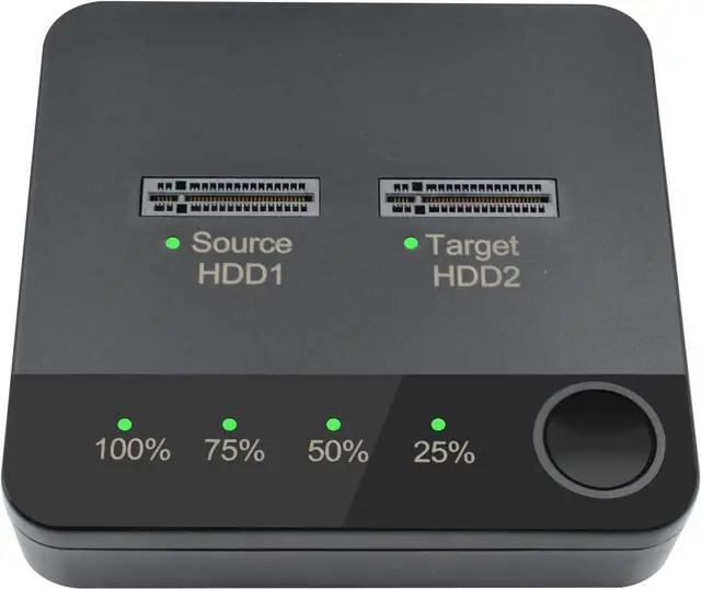 Main image of M.2 NVMe Clone Docking Station-2 Bay,SSD Duplicator Support One- Key System Disk Copy Function M.2 SATA Hard Disk Copier