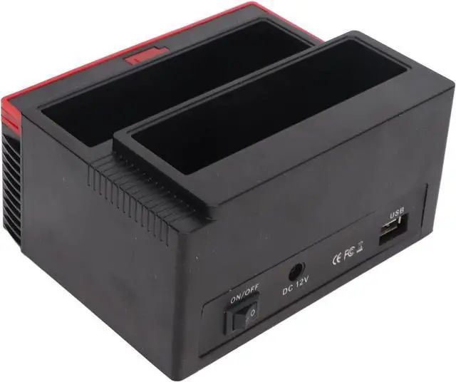 Main image of Hard Drive Enclosure, HDD Docking Station Inbuilt Card Reader USB2.0 480Mbps OTB Function for 3.5in (US Plug)