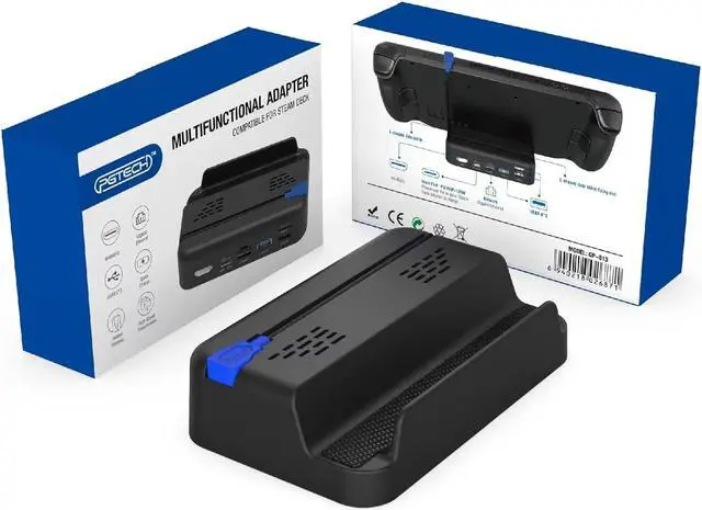 Main image of Docking Station for Steam Deck Dock Hub Holder USB Type-c Charger Docking Station TV Base Stand for Steamdeck Game Console,PD 100 Fast Charging,4K@60Hz Output, 1000Mbps Ethernet Interface