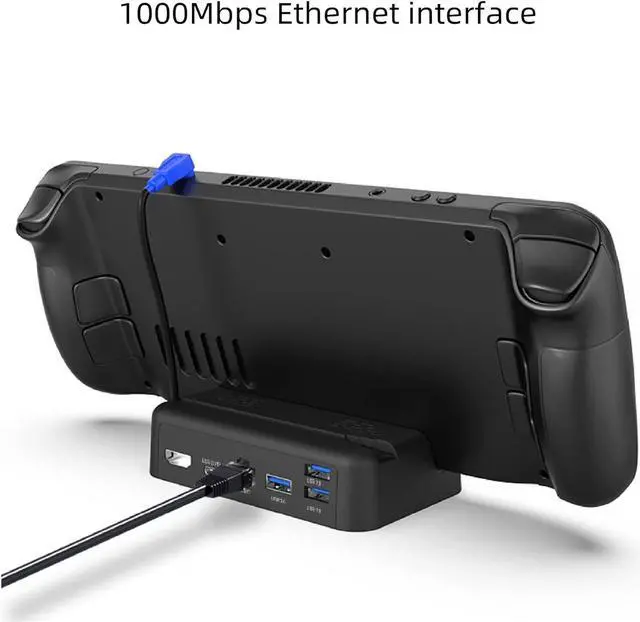Alt view image 6 of 7 - Docking Station for Steam Deck Dock Hub Holder USB Type-c Charger Docking Station TV Base Stand for Steamdeck Game Console,PD 100 Fast Charging,4K@60Hz Output, 1000Mbps Ethernet Interface