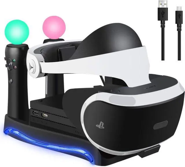 Main image of SN-RIGGOR Charging Station Display Stand Docking Station and Processor Unit for PS Move Showcase Storage Stand Holder for PSVR II PS4 VR II PS VR Headset CUH-ZVR2 2th Generation
