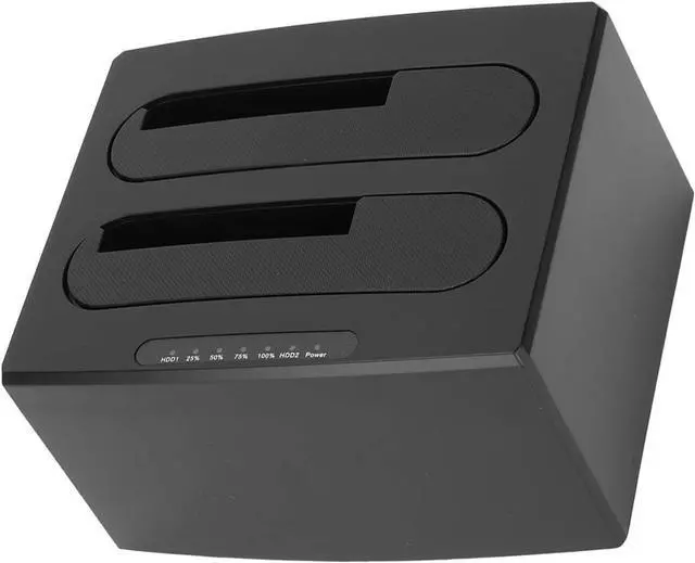 Alt view image 6 of 7 - Hard Drive Reader, Offline Clone Function External USB 3.0 HDD Docking Station to I II III Dual Bay for 2.5 inch 3.5 inch SSD US Plug