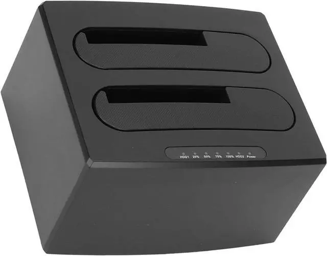 Alt view image 5 of 7 - Hard Drive Reader, Offline Clone Function External USB 3.0 HDD Docking Station to I II III Dual Bay for 2.5 inch 3.5 inch SSD US Plug