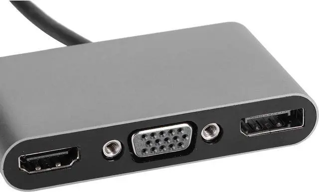 Alt view image 2 of 7 - TypeC to Adapter, 5 in 1 TypeC Multifunction Docking Station, HDMIDPVGAUSBPD Interface HUB Adapter, Support MST MultiScreen Display