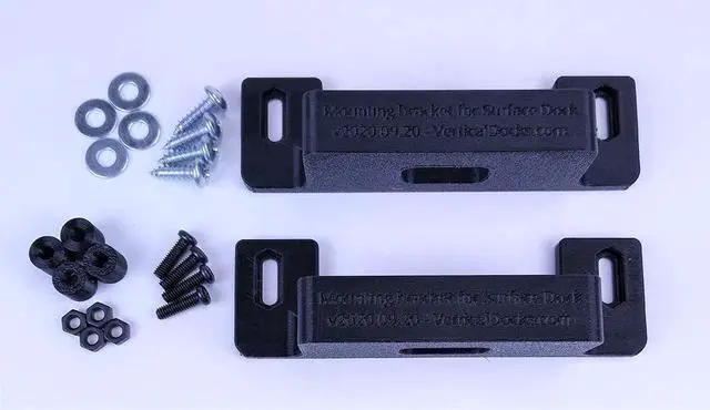 Alt view image 2 of 5 - Mounting Bracket for MS Surface Dock 1, Dock 2, or Power Supply [Under-Desk mounting]