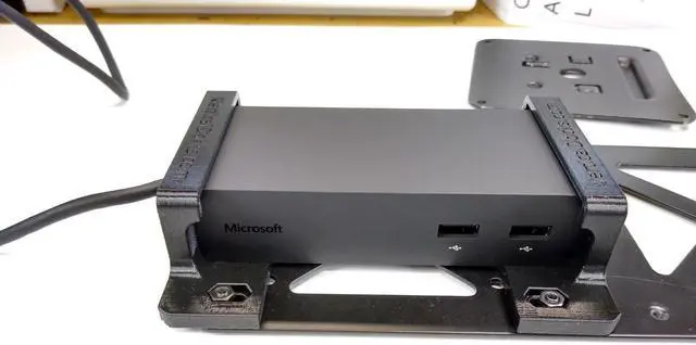 Alt view image 5 of 5 - Mounting Bracket for MS Surface Dock 1, Dock 2, or Power Supply [Under-Desk mounting]