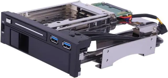 Main image of PENCHEN Hard Drive Enclosure,Dual Bay 3.5" + 2.5" Inch SATA III Hard Drive HDD & SSD Tray Caddy Internal Mobile Rack Enclosure Docking Station with USB 3.0 Port Hot Swap