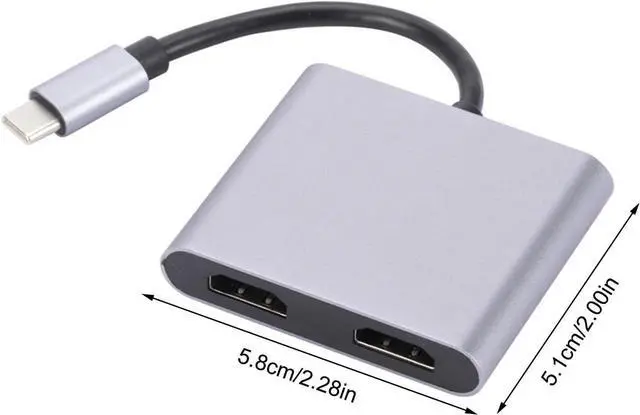 Alt view image 4 of 7 - USB C Docking Station | HD Dongle USB C Adapter Hub,4-in-1/2-in-1 Type C Dock Station for Laptops, Type C Devices, Computer Accessories Aezon