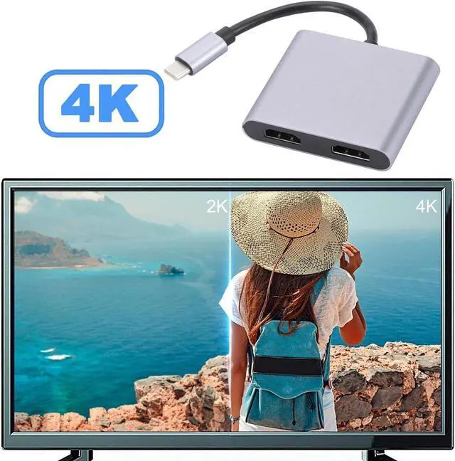 Alt view image 3 of 7 - USB C Docking Station | HD Dongle USB C Adapter Hub,4-in-1/2-in-1 Type C Dock Station for Laptops, Type C Devices, Computer Accessories Aezon