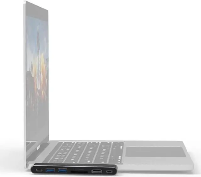 Alt view image 2 of 7 - 7 in One Docking Station,USB 3.0 Type-C HUB,4Kx2K Adapter USB HUB with HUB 3.0 TF SD Reader Slot PD for MacBook Pro